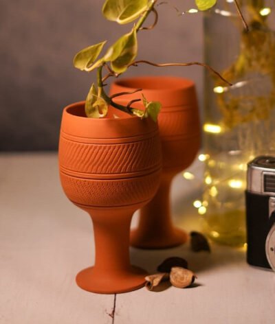Wine Glass Planter (Set of 4)